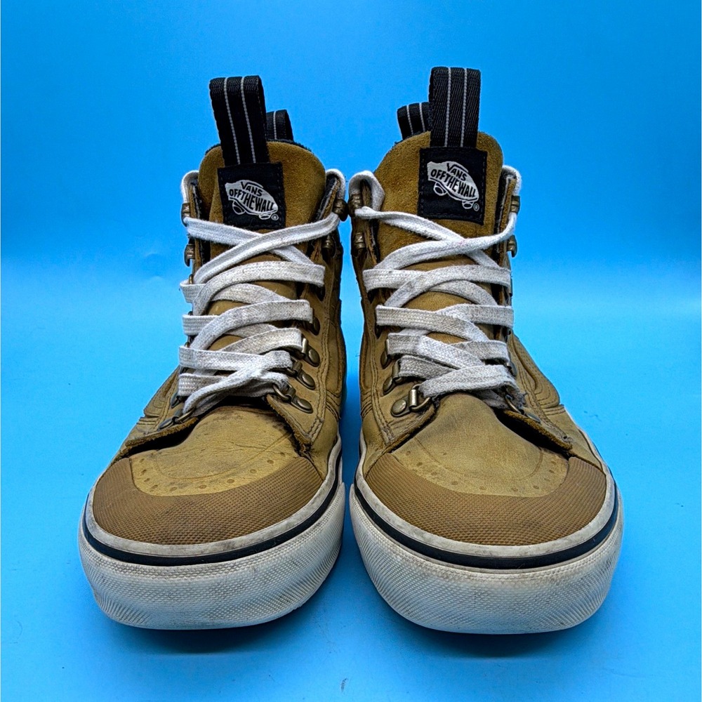 Vans Sk8-Hi MTE-2 Tan Suede Sneaker Boots Men's 7 Primaloft Brown